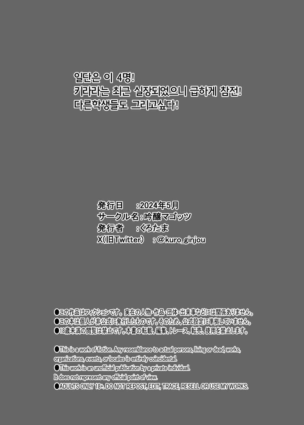 [Ginjou Maggots (Kurotama)] 개변태 육인형의 사용법 | Dosukebe Niku Ningyou no Tsukaikata (Blue Archive) [Korean] - Page 30