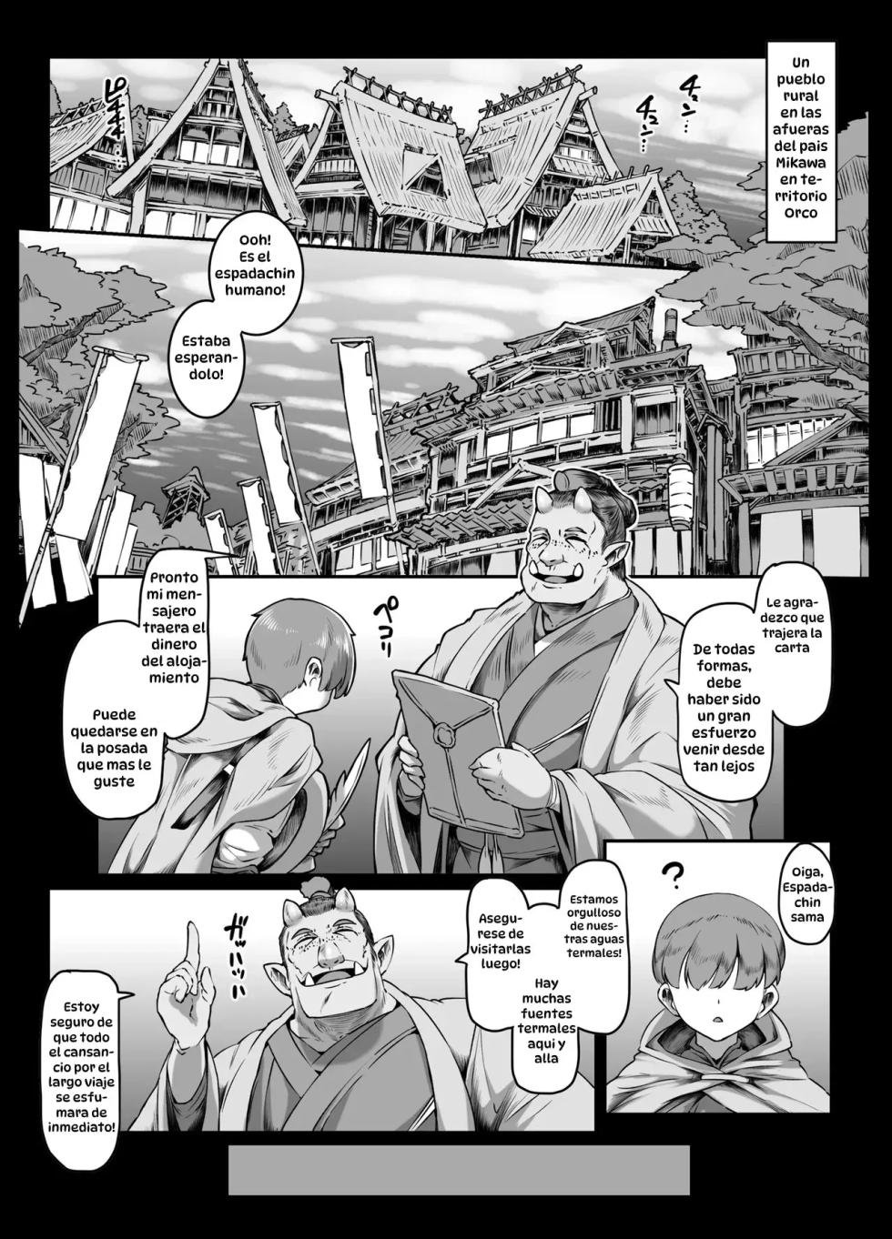 [Whitish Blacker (Andojing)] Yukemuri Hitozuma Mesu Orc｜Esposas Orcas Cachondas[Spanish] [Hta scan] - Page 5