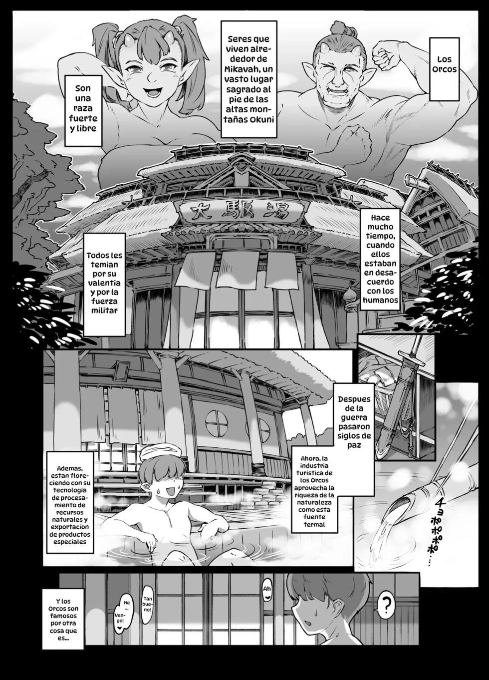 [Whitish Blacker (Andojing)] Yukemuri Hitozuma Mesu Orc｜Esposas Orcas Cachondas[Spanish] [Hta scan] - Page 6