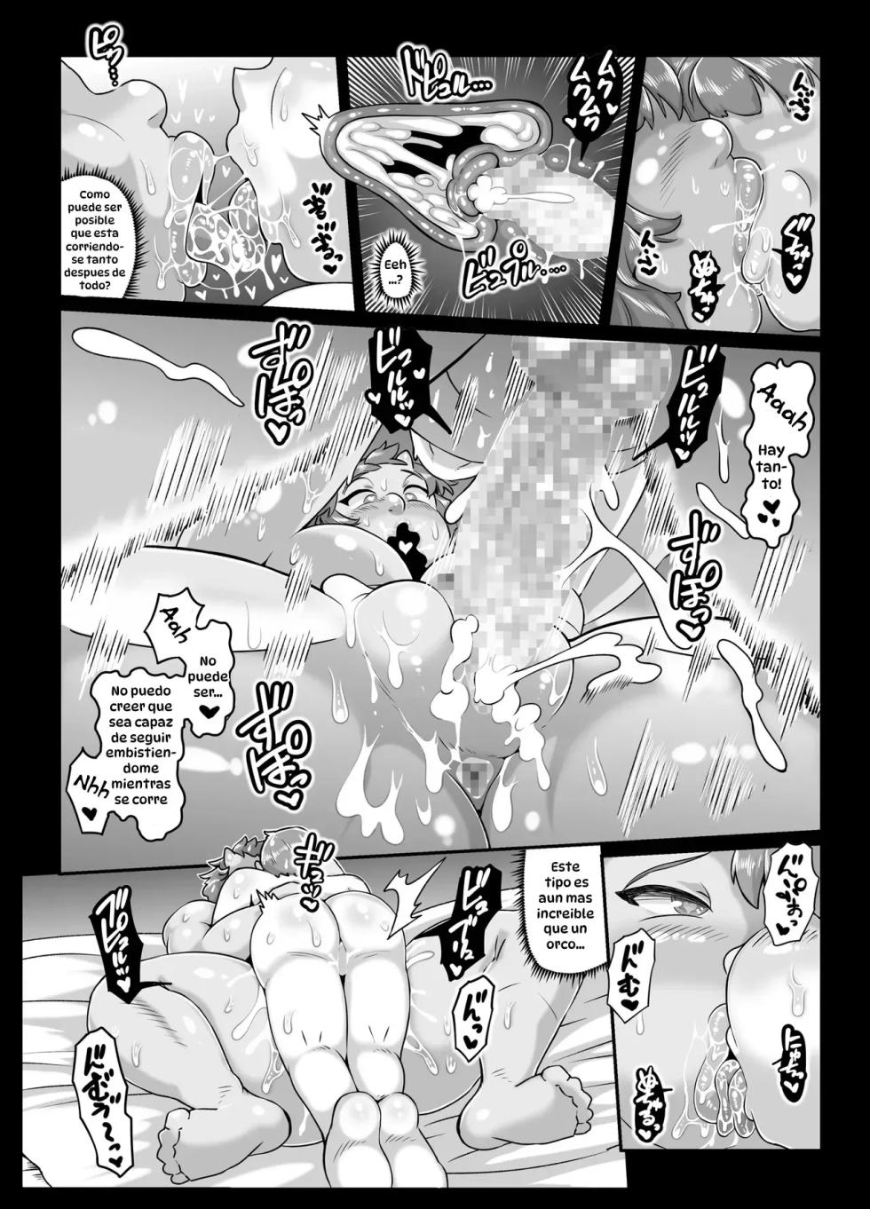 [Whitish Blacker (Andojing)] Yukemuri Hitozuma Mesu Orc｜Esposas Orcas Cachondas[Spanish] [Hta scan] - Page 30