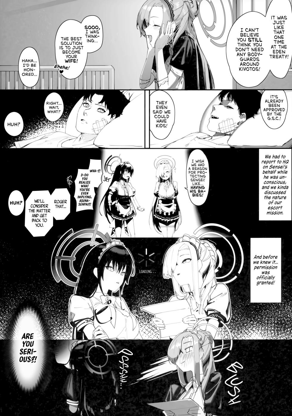 (C103) [Shikisoku Zeku (Shiki)] "Oyome-san" nii Shite Kure! | Make Me Your Bride, Too! Please! (Blue Archive) [English] [head empty + Black Grimoires] [Decensored] - Page 5
