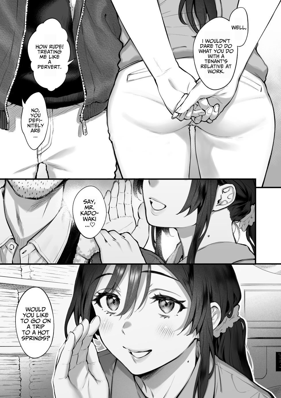 [Okinaga Umanosuke] Shikatte Yurushite Atama o Nadete ~Bakunyuu Seiso na Kaigoshi ga Oji-san Daisuki na Riyuu~ | Scold her, forgive her, pat her on the head. ~The Reason Why the Busty and Neat Caregiver Loves Older Men~ [English] - Page 8