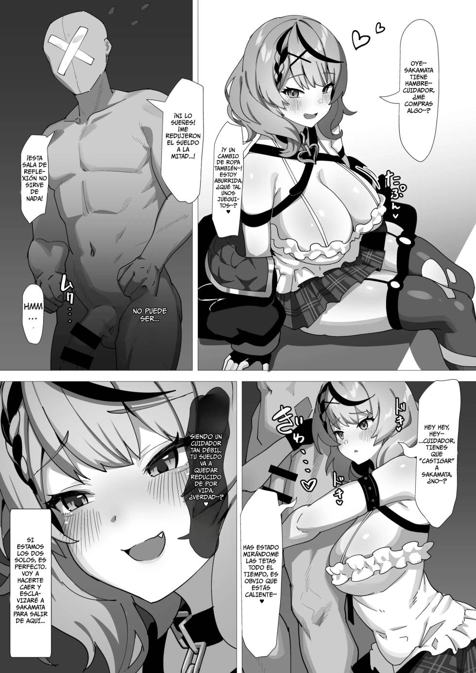 [Studio Hitoribocchi (Ayagi Daifuku)] Wakarase Battle | Batalla Para Que Aprenda Su Lección (Sakamata Chloe) [Spanish] [ZeriiFawny Scan] [Digital] - Page 4