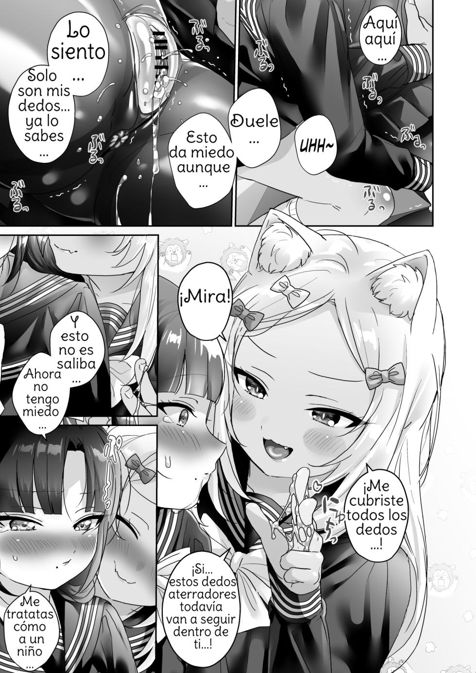 [Koko de Chikubi o Hitotsumami (Juurouta)] Shoujo Ochi -Ron-chan to Hajimete Course- [Spanish] [Amaterasu] [Digital] - Page 31