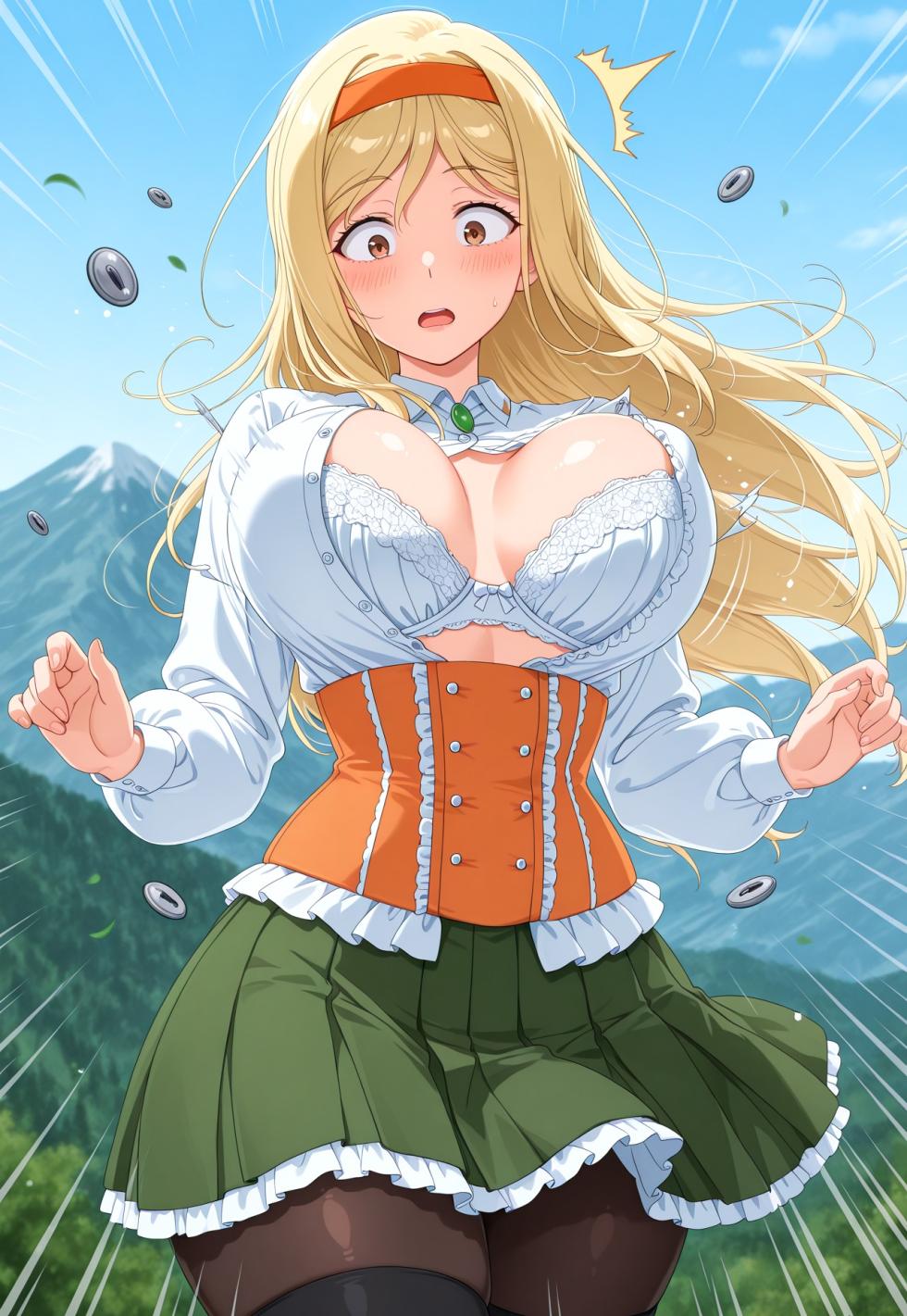 Windy Wardrobe Malfunction – Bouncy Bliss [AI Generated] - Page 3