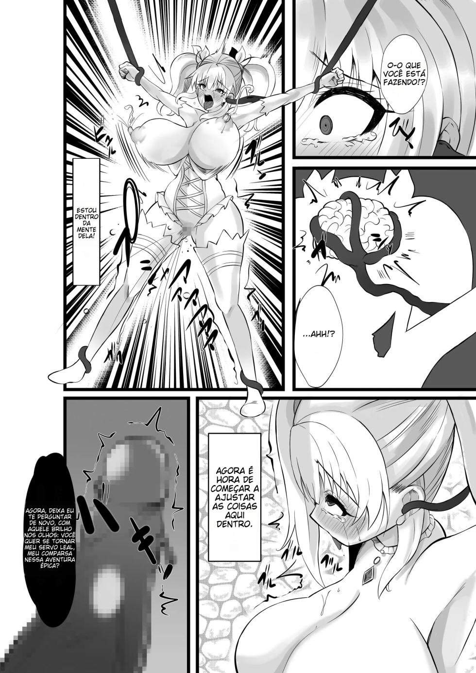 [Seika Kairaku Shoten (Tsuchinoshita Kaeru, Toukai Seiya, Ai Kisaragi) Mahou Shoujo Saint Lily Shinshoku ~Mahou Shoujo ga Ecchi na Teki ni Haiboku Shite Akuochi Kaijin-ka Suru Made~ - Magical girl Saint Lily Erosion [Poryuguese-BR] [Throwaway5432] [Digital] - Page 17