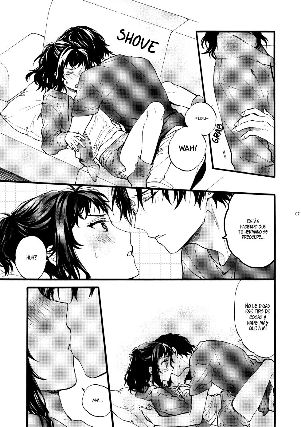 [ClockLord (Suzushiro Nerita)] Kono Hito Kareshi ja Arimasen!! (3) ~Shinomura Kyoudai no Nichijou~｜¡¡Este Chico NO es my Novio!! (3) ~Un día en la vida de los hermanos Shinomura~ [Spanish] [Alteracionskl Scan S.A.] - Page 6