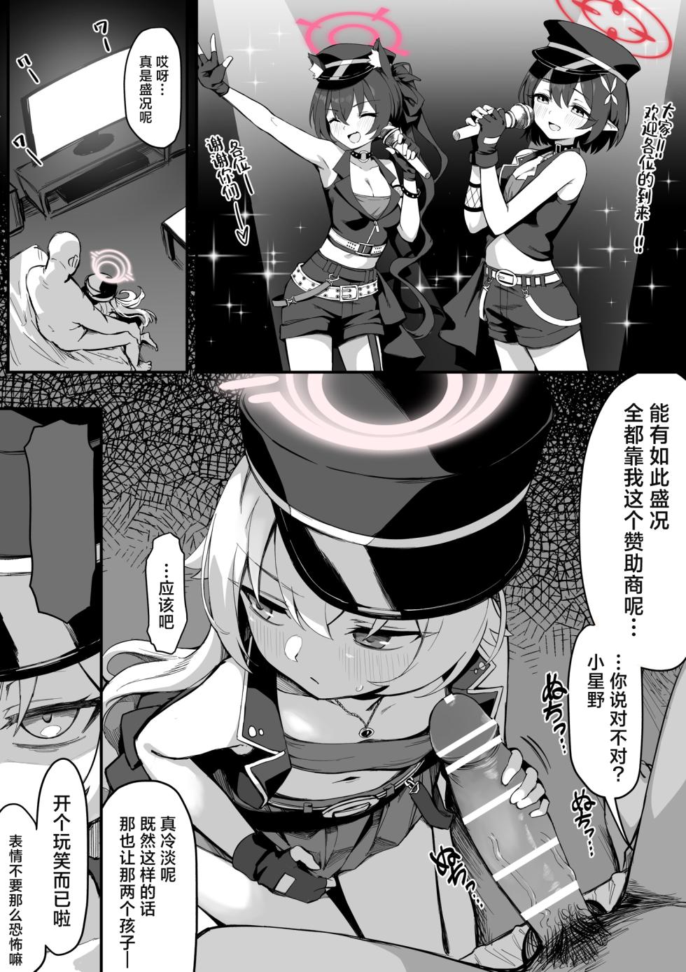 [Chiizu Ore] ‌Aidoru Hoshino ◯Joku Manga 5P  (Blue Archive) [Chinese] [角都九阳个人汉化] - Page 1