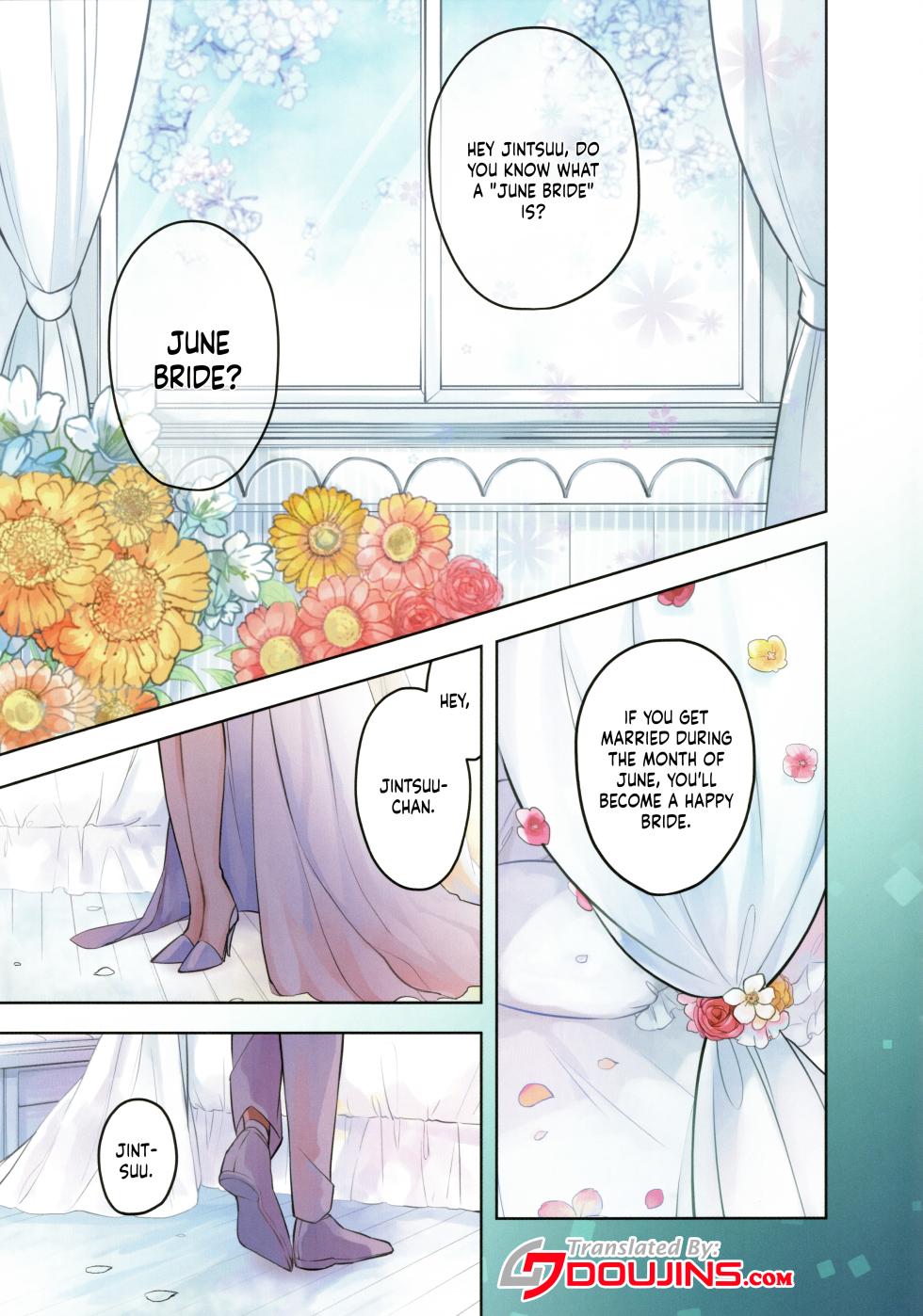(Seihou Kaiiki Yuriranka-tou Kuushuu 7Senme) [Kaleido Circus (Nagihashi Coko)] Ame no Kaori o Junpaku ni Somete | Fluttering White Hydrangea (Kantai Collection -KanColle-) [English] {Doujins.com} - Page 3