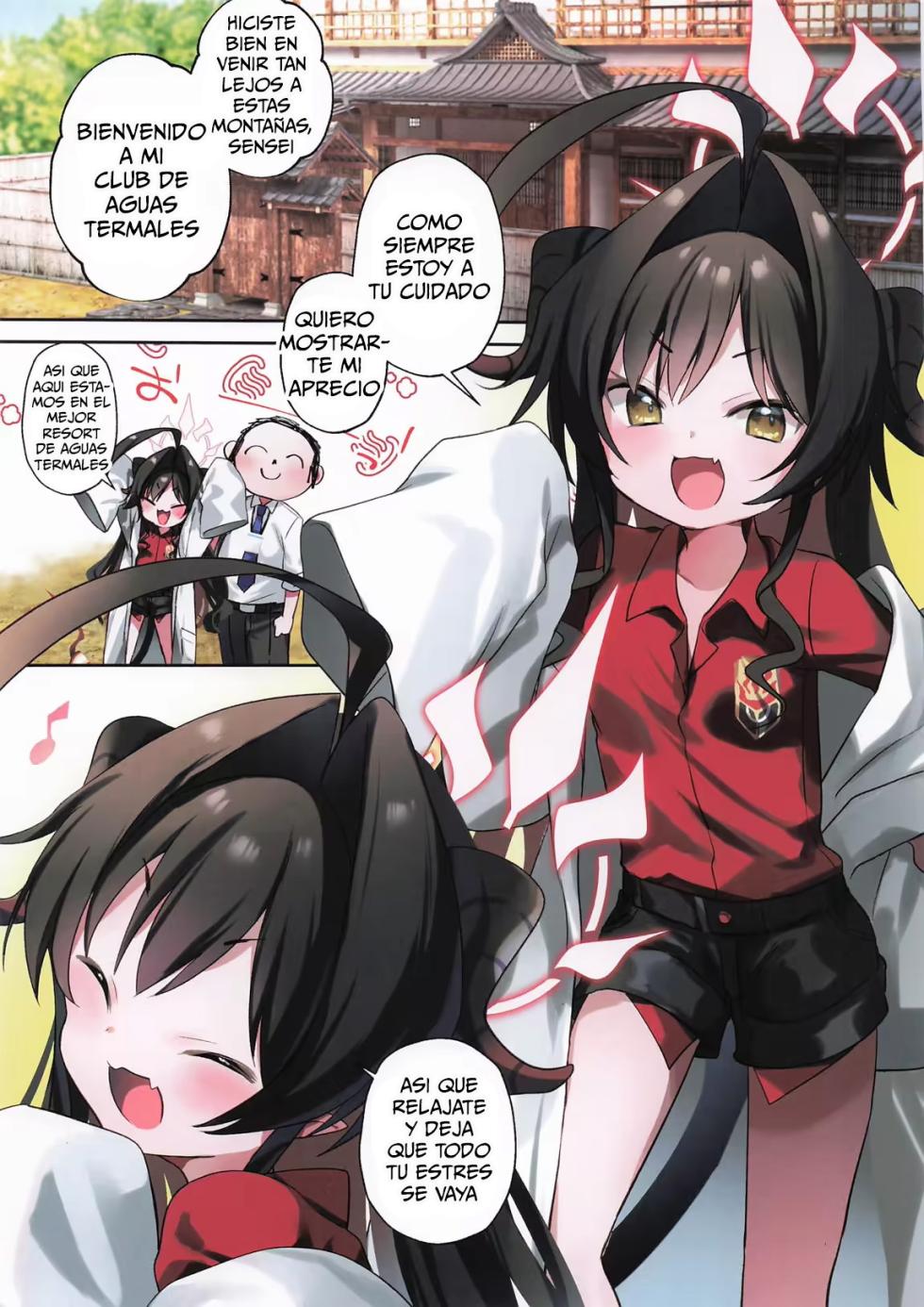 [Yoshi Yoshiyuki] Kasumi to Onsen to Ashikoki｜Kasumi Fuentes Termales y un Footjob (Blue Archive) [Spanish] [Me Banearon x P3NDEJ0] - Page 5