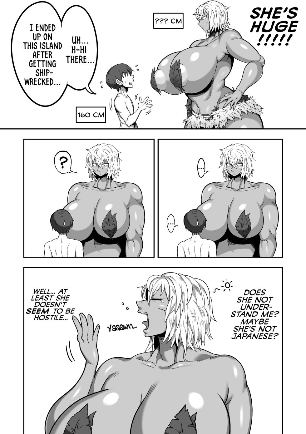 [Cranky-ya (Cranky)] Mujintou de Dekashiri Muchimuchi Amazon-san to Asedaku SEX | Steamy, Sweaty Sex with A Plump Ass Amazoness on A Deserted Island [English] [Suizokukan] - Page 5