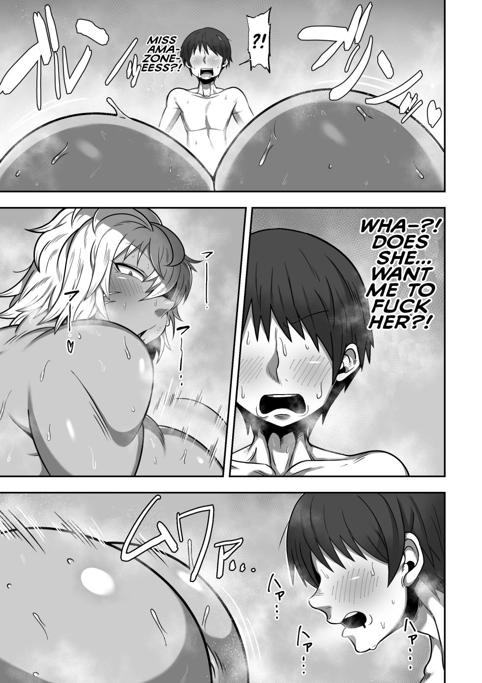 [Cranky-ya (Cranky)] Mujintou de Dekashiri Muchimuchi Amazon-san to Asedaku SEX | Steamy, Sweaty Sex with A Plump Ass Amazoness on A Deserted Island [English] [Suizokukan] - Page 26