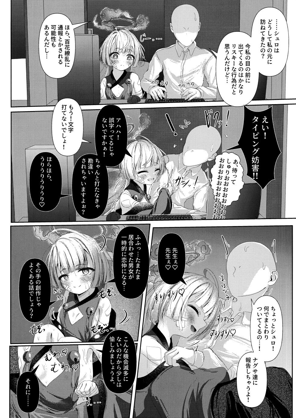 (COMIC1☆24) [HUNGRRRRY (qNdEbASeR)] Shuro no Yoku Shitaru Ashioto  (Blue Archive) [Incomplete] - Page 5