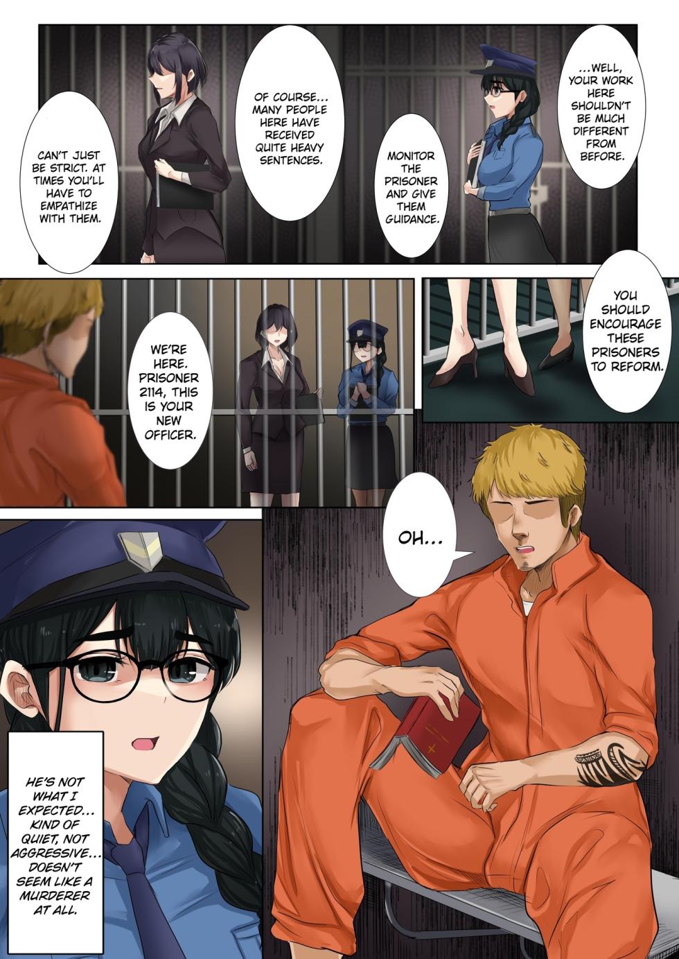 [Mittsuman (KANIKORO)] Dame Kanshu x Shuujin -Gyakuten- | Useless Officer X Prisoner - The Tables Turned. [English] - Page 5