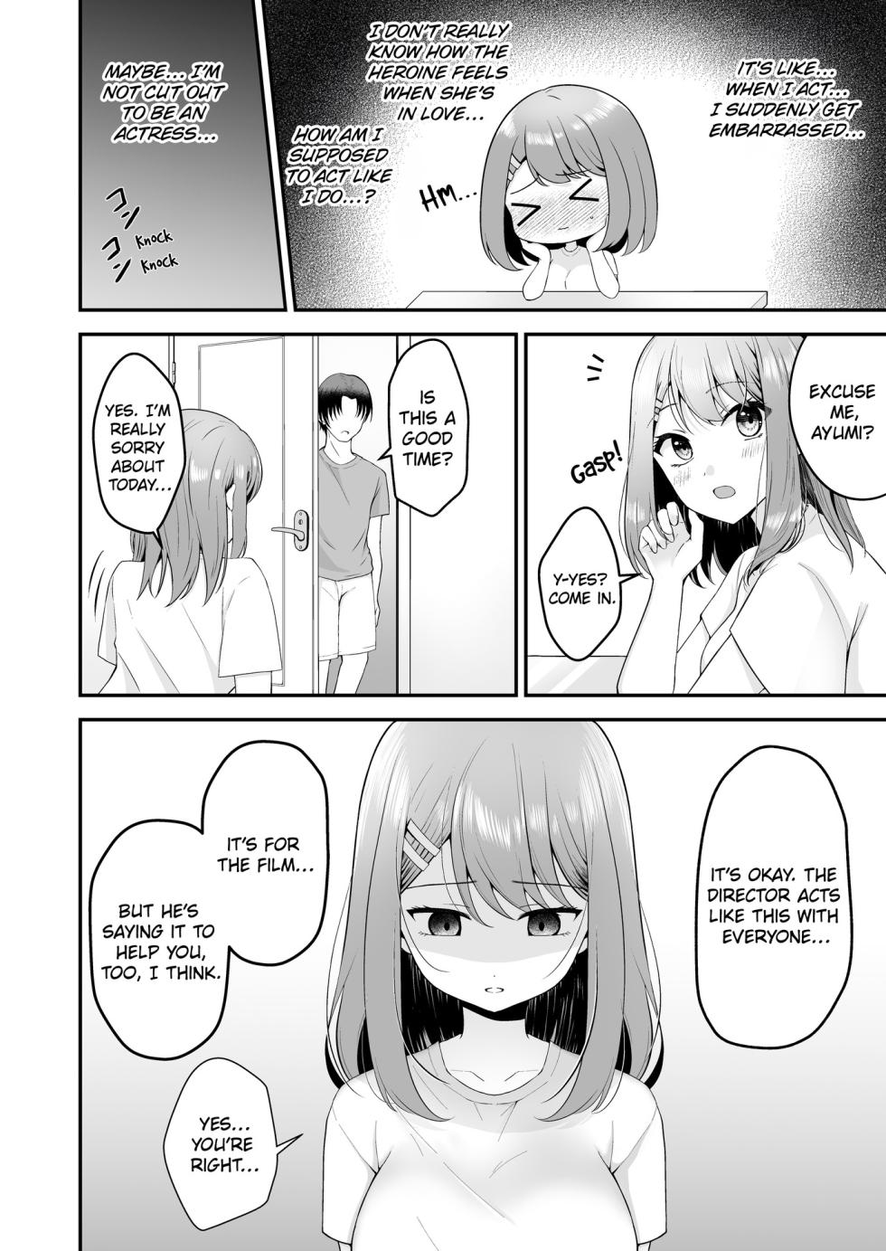 [Mittsuman (Hiraga Daidai)] Shuen Joyuu wa Kantoku ni Shojo o Ubawarete... | The Lead Actress Has Her Virginity Stolen by the Director... [English] - Page 7
