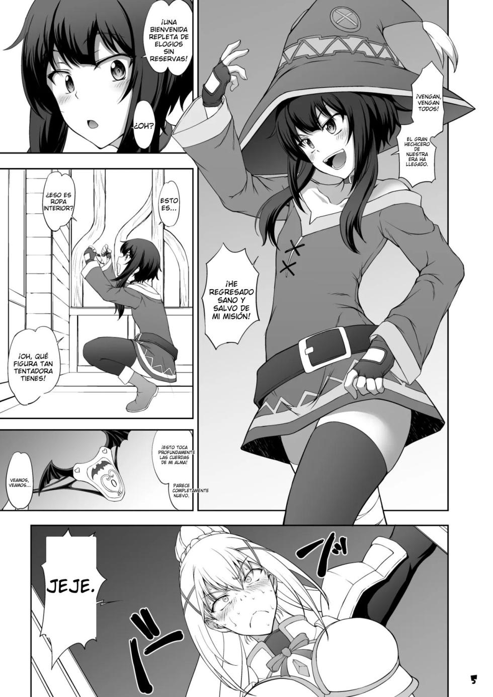ESP [Majimadou (Matou)] Kono Inbina Ma Dogu De Haitoku O! (Kono Subarashii Sekai ni Syukufuku o!) - Page 5