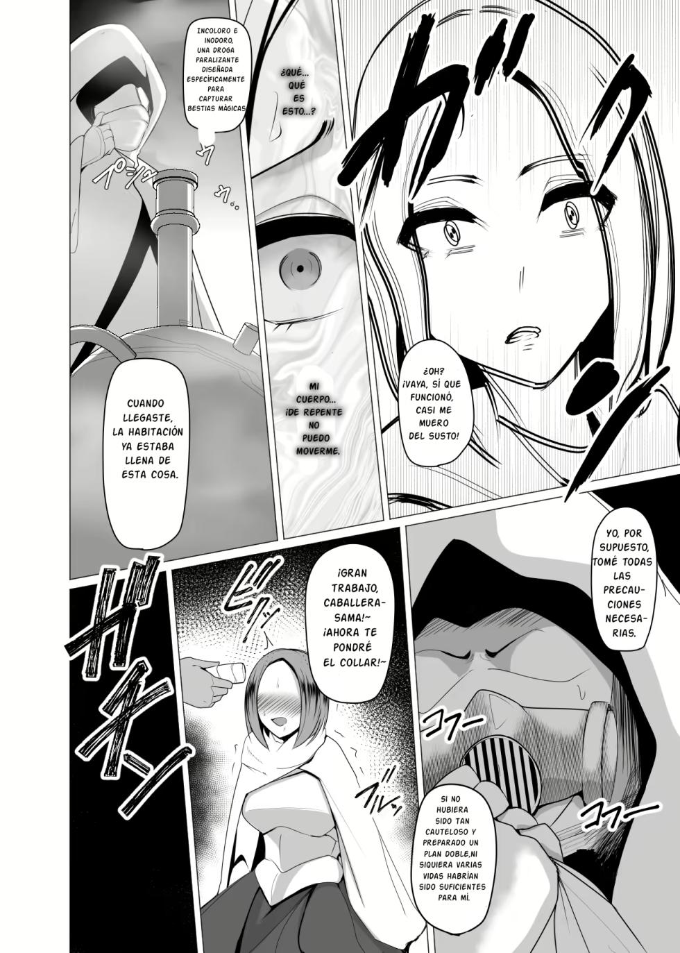[PitaPita (Pita)] Ningyouka no Kubiwa: Kukkyou na Onna Boukensha o Hokakushi Pride o Heshiori Moteasobu [Spanish] - Page 8