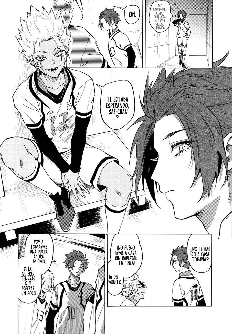 (Seishun Egoism 2) [Taisho Democracy (Chiho)] Shido Sae Sex shiteru | ShidouSae hacen el delicioso (Blue Lock) [Spanish] [Jeithentai] - Page 2