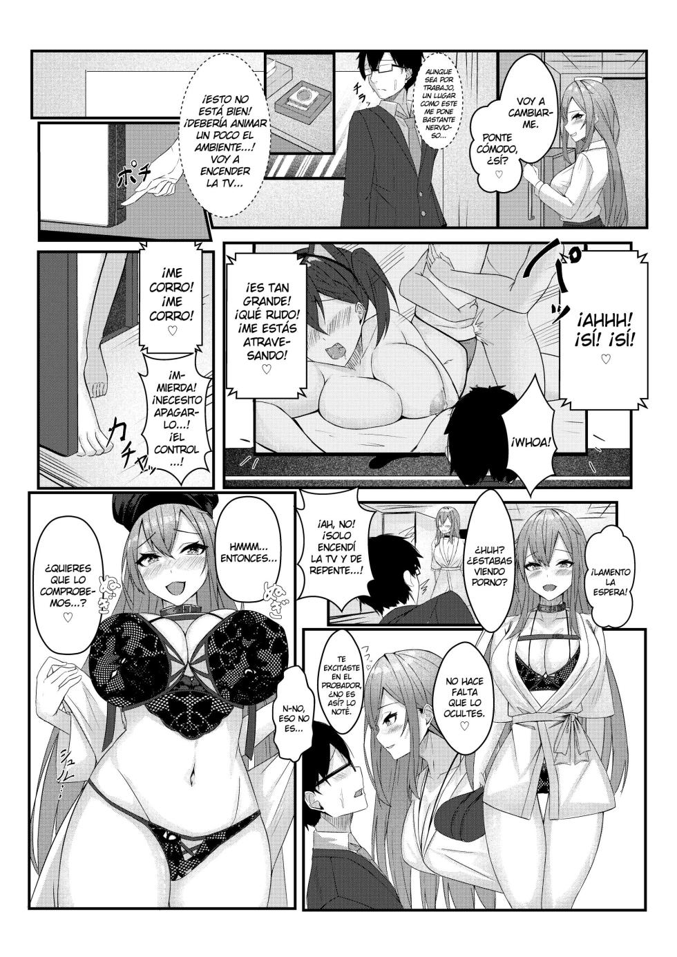 [Mittsuman (Kazuha)] Kyou kara Ladies Shitagi Brand no Producer o Makasaremashita.｜Asignado Para Producir Una Marca De Ropa Interior Femenina. [Spanish] [Kejotan] - Page 37