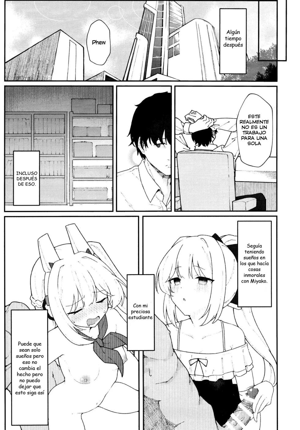 (C103) [Damenahidou (Damenahito)] Usagiana ni Ochiru - down the RABBIT1 hole...｜Por el agujero del RABBIT1... (Blue Archive) [Spanish] [Cathal y sus panas] - Page 10