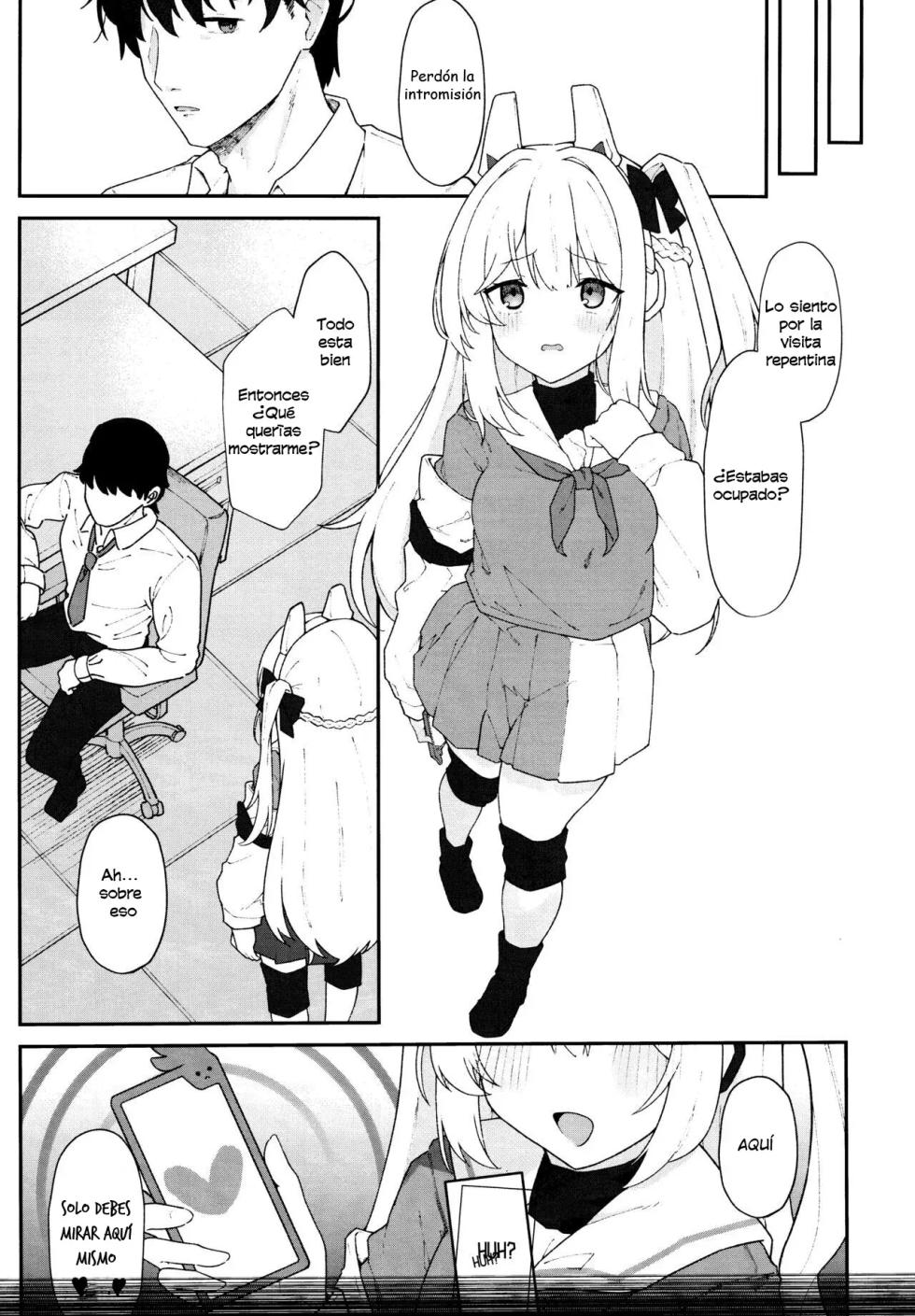 (C103) [Damenahidou (Damenahito)] Usagiana ni Ochiru - down the RABBIT1 hole...｜Por el agujero del RABBIT1... (Blue Archive) [Spanish] [Cathal y sus panas] - Page 12