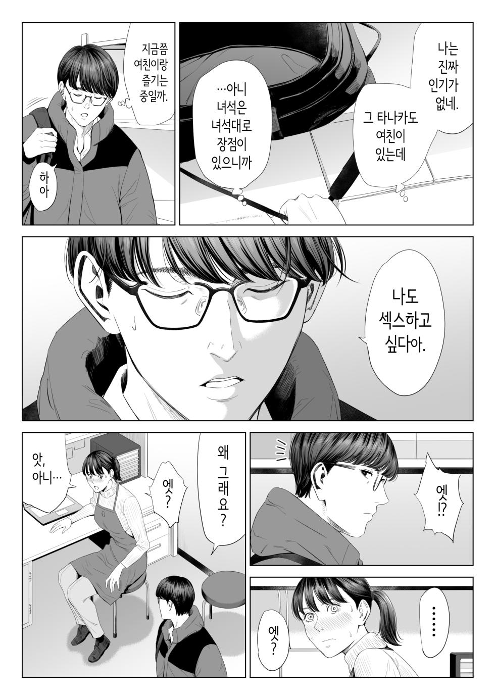 [Tamagou] Tenchou tte, Kyonyuu de Chotto M desu yo ne? | 점장님은, 거유에 살짝 M이죠? [Korean] - Page 14