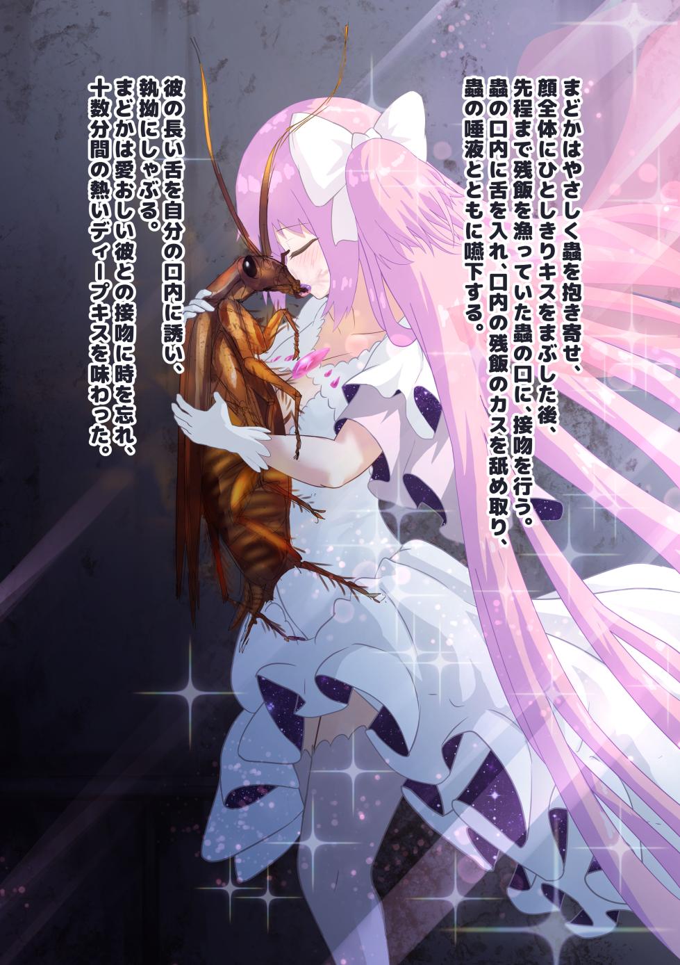 [1Dot Migi ni Zura Shite Kudasai] Megami wa Gokiburi Mamono ni Hitomeboreshi, Zenkoutei Amayakashi Kozukuri de Gaichuu wo Umi Fuyasu (Puella Magi Madoka Magica) - Page 16