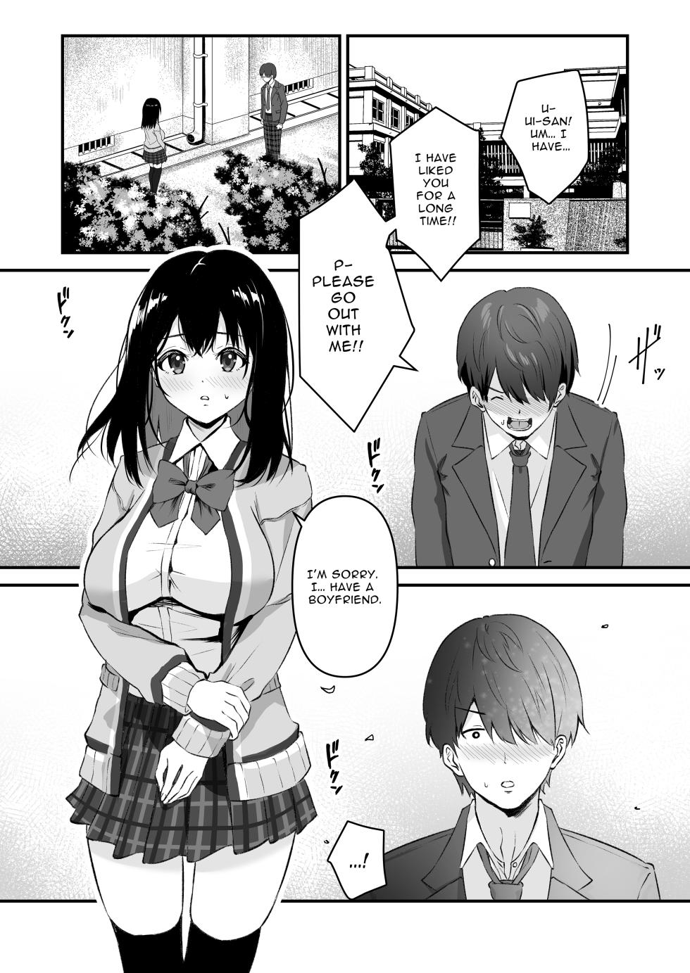 [Whisp (Sashimi)] JK Odoshite Isshuukan de Netori Kansui! Kareshi o Mamoru Kenage na Anoko o Choukyou shichaou! | Blackmailed JK Cucked Within The Week! ~sexual discipline for a girl protecting her boyfriend~ [English] [イキ的] - Page 2