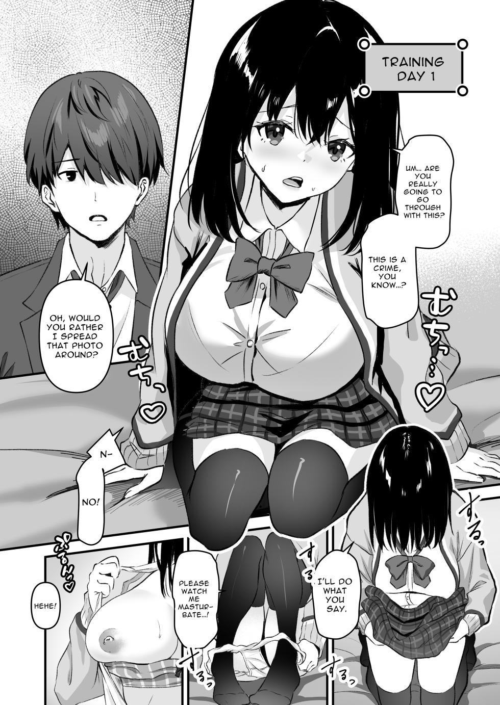 [Whisp (Sashimi)] JK Odoshite Isshuukan de Netori Kansui! Kareshi o Mamoru Kenage na Anoko o Choukyou shichaou! | Blackmailed JK Cucked Within The Week! ~sexual discipline for a girl protecting her boyfriend~ [English] [イキ的] - Page 6