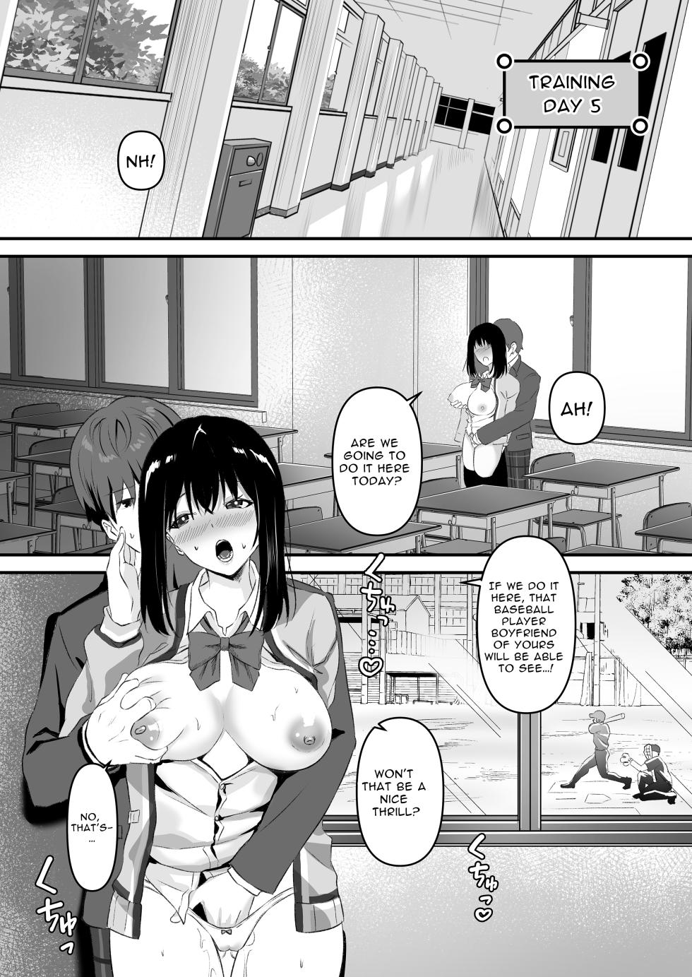 [Whisp (Sashimi)] JK Odoshite Isshuukan de Netori Kansui! Kareshi o Mamoru Kenage na Anoko o Choukyou shichaou! | Blackmailed JK Cucked Within The Week! ~sexual discipline for a girl protecting her boyfriend~ [English] [イキ的] - Page 25