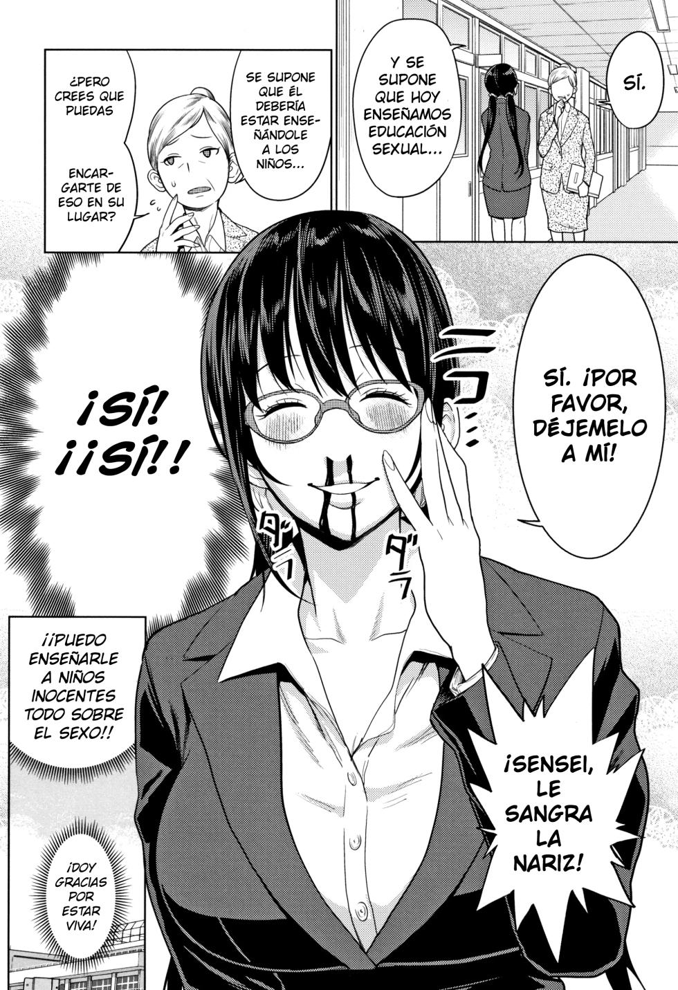 [Agata] Yarisugi Seikyouiku! ~Hentai Onna Kyoushi Kikiippatsu~ (Chou One x Pako³) | ¡Educación Sexual que fue demasiado lejos! (Chou One x Pako³) [Spanish] [Cark-san] [Digital] [Decensored] - Page 4