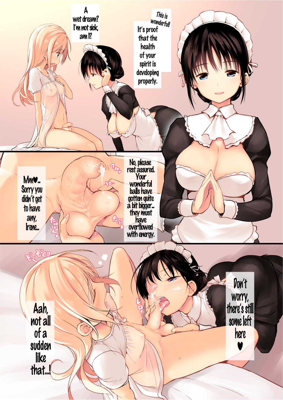 [Efuya (Messy)] Futanari Maid-san Asa Milk | A Futanari Maid's Morning Milk [English] [Decensored] [Digital] - Page 4