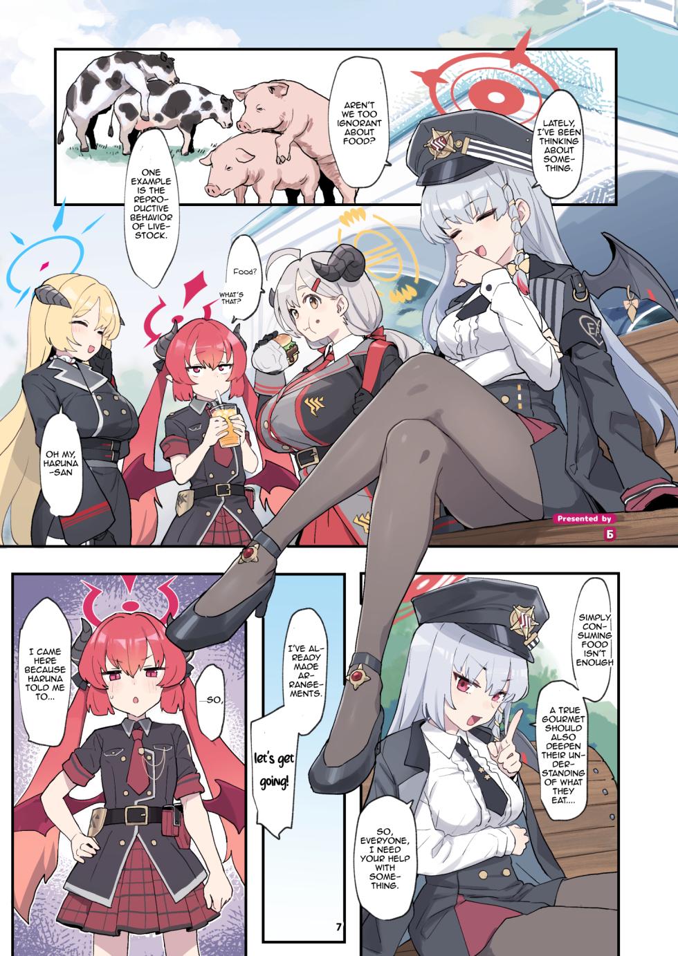 [HarmoNeaR (Various)] BluArch Juukan Goudoushi Sow do on me! vol.1 | Blue Archive Beastiality Anthology Sow do on me! vol.1 (Blue Archive) [Digital] [Aishi21] [English] [Ongoing] - Page 7