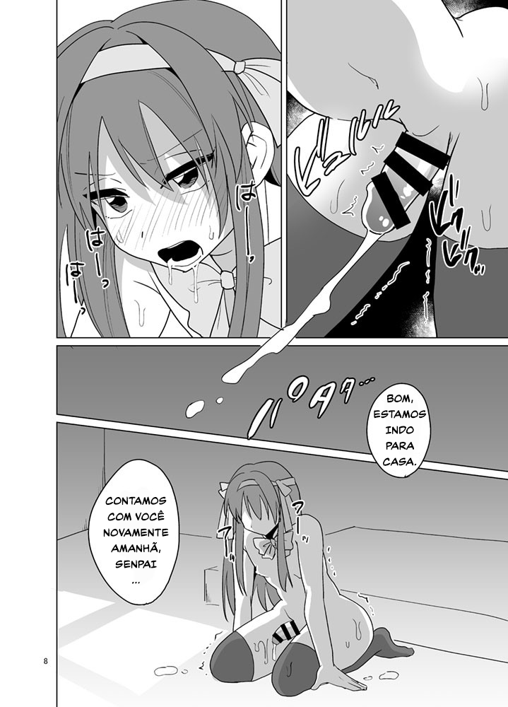 [Urakuso] Otokonoko Haruhi (Shoushitsu) Ryoujoku Manga (Suzumiya Haruhi no Yuuutsu) - Page 8