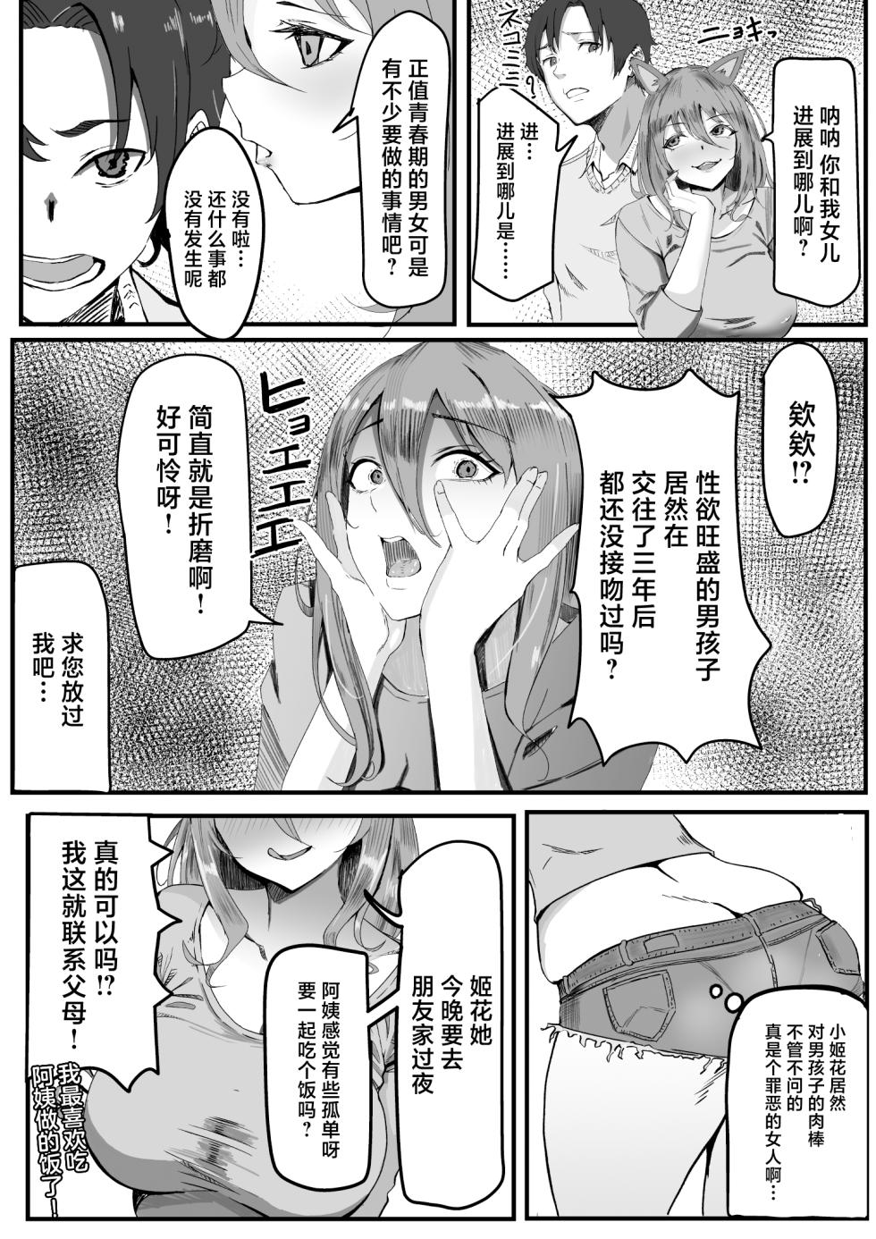 [Iromo no Tei] KanoMama ~Kanojo ni Himitsu na Kanojo no Mama to SeFri no Kankei~ [Chinese] - Page 4