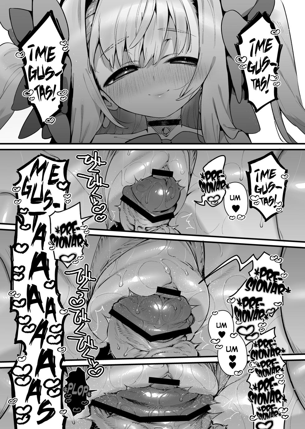[Gyuutan Teishoku e no Koi] Mahou Shoujo wa Oji-san o Te ni Ireru 2 [Spanish] [Lolbooru Scan] - Page 34