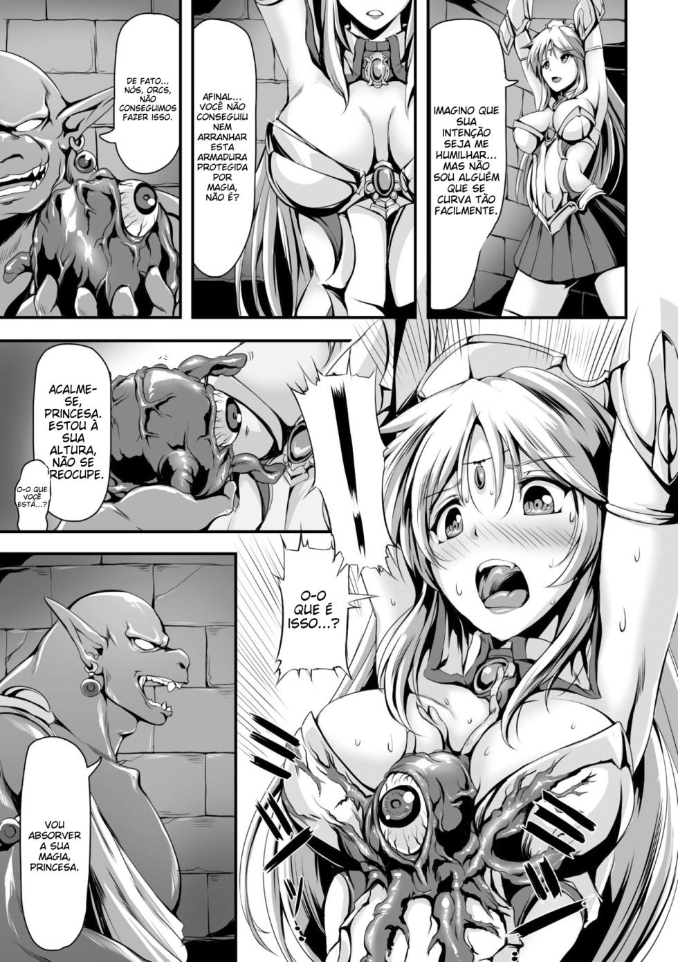 [Anthology] 2D Comic Magazine Shokushu Yoroi ni Zenshin o Okasare Mugen Zecchou! Vol. 4 [Digital] [Portuguese-BR] - Page 6