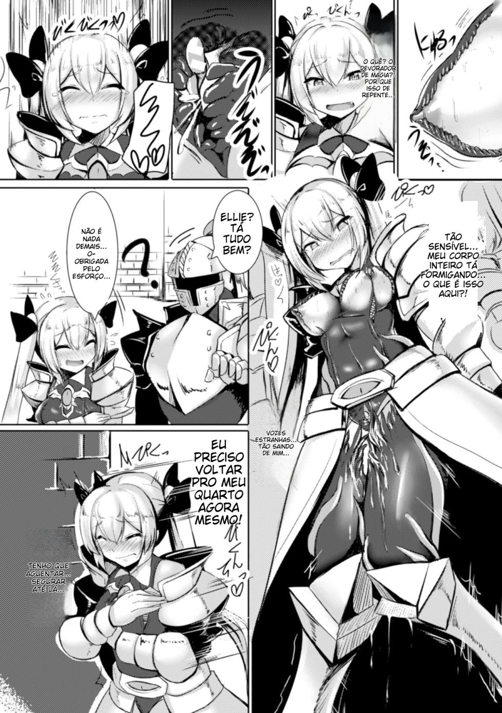 [Anthology] 2D Comic Magazine Shokushu Yoroi ni Zenshin o Okasare Mugen Zecchou! Vol. 4 [Digital] [Portuguese-BR] - Page 23