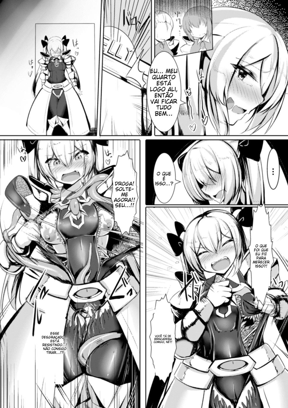 [Anthology] 2D Comic Magazine Shokushu Yoroi ni Zenshin o Okasare Mugen Zecchou! Vol. 4 [Digital] [Portuguese-BR] - Page 25