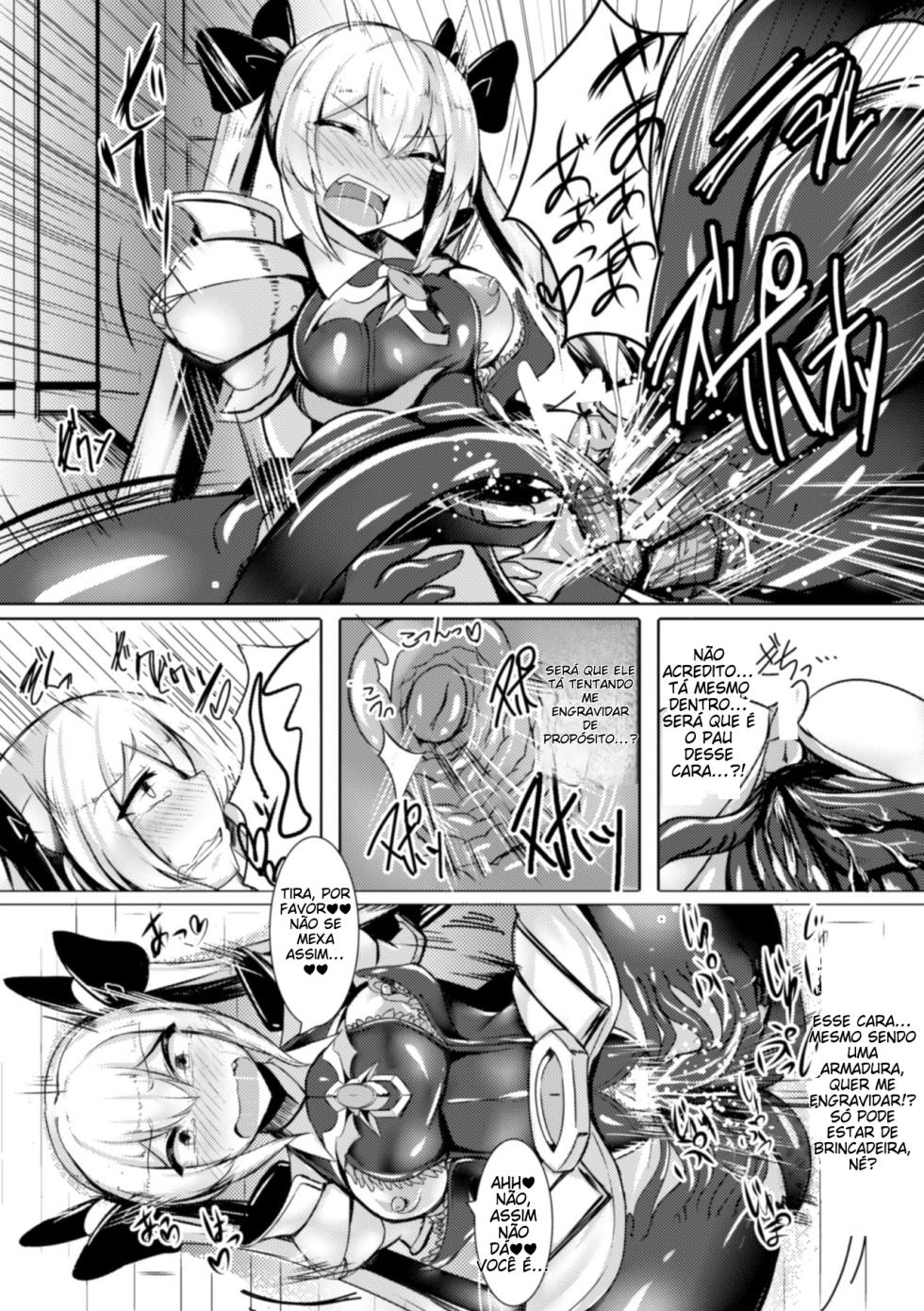 [Anthology] 2D Comic Magazine Shokushu Yoroi ni Zenshin o Okasare Mugen Zecchou! Vol. 4 [Digital] [Portuguese-BR] - Page 27