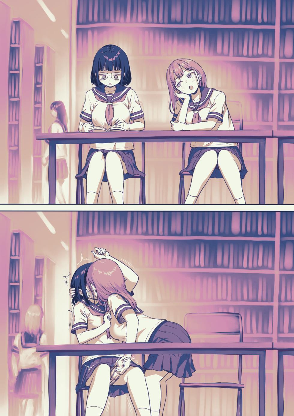 [Ayanakitori] Toshoshitsu de Moteasobareru Futanari-chan - Page 3