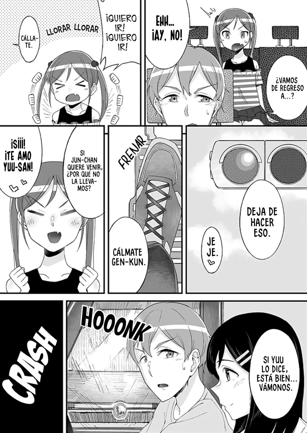 [Ogawa Eru] ''Imouto no Karada no Kanojo'' to ''Kanojo no Karada no Imouto'', Docchi no Naka ga Kimochi Ii？1｜Mi Hermana y Mi Novia Cambiaron de Cuerpo, ¿Cuál Interior se Siente Mejor？1 [Spanish] [Knights of Cydonia] - Page 9