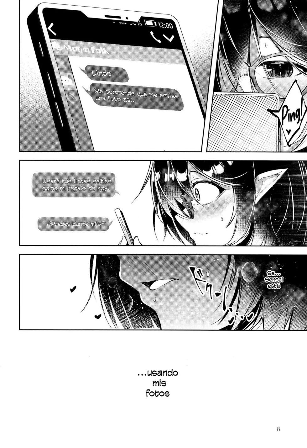 (Sanctum Archive chapter.5) [Midorineko (Midori)] Warui Ko 2｜Niña Traviesa 2 (Blue Archive) [Spanish] [Cathal y sus panas] - Page 9