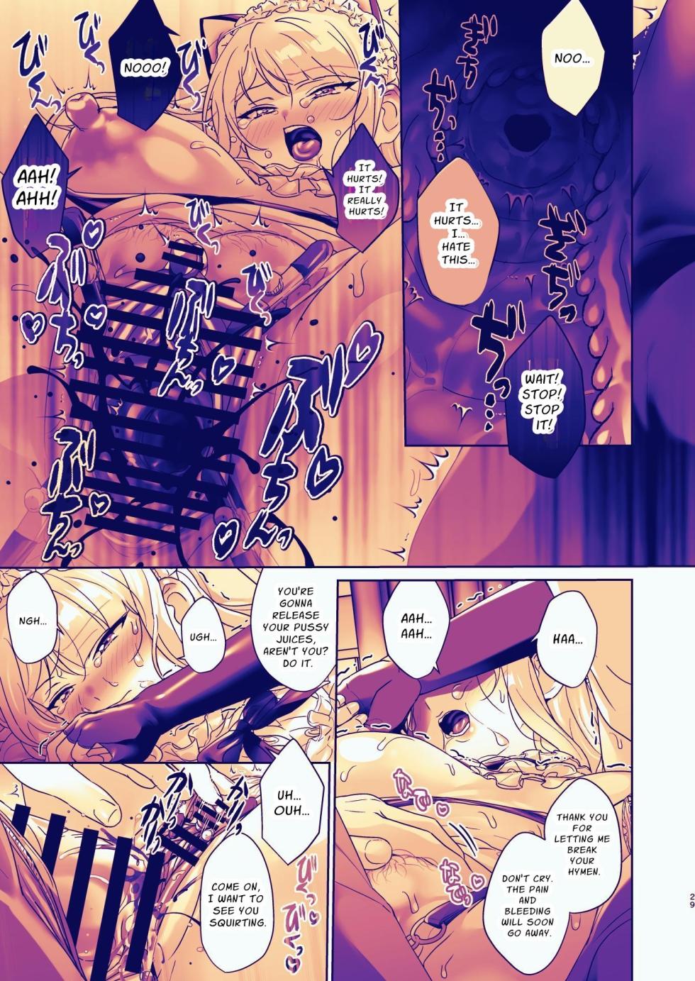 [Koko de Chikubi o Hitotsumami (Juurouta)] Seitokaichou wa Nyotaika kara Nigenai | The Council President Cannot Escape Feminization [English] - Page 29