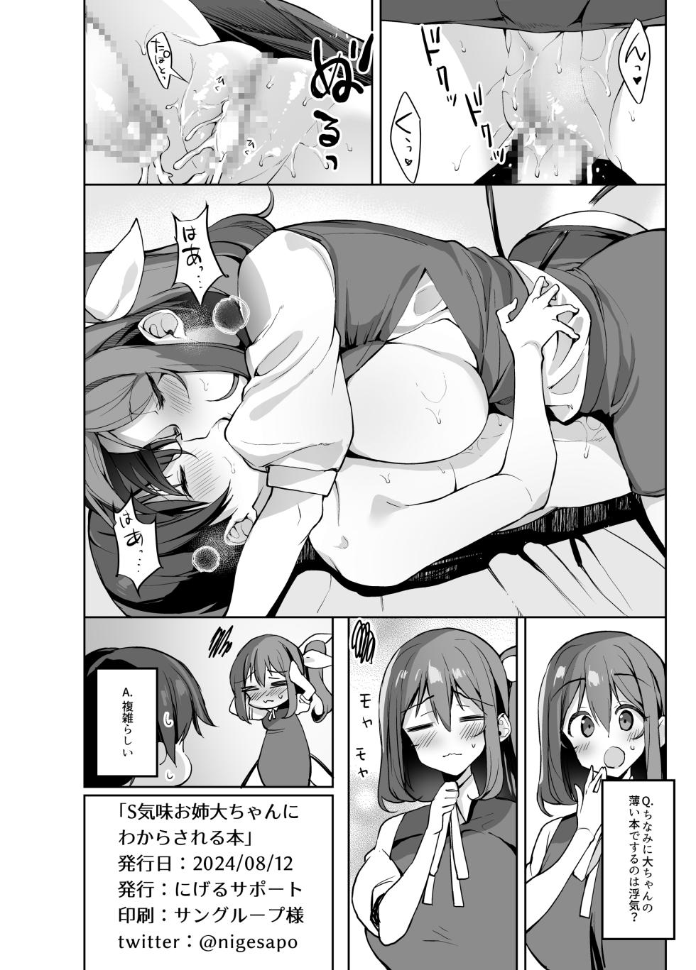 [Nigeru Support (Nigesapo)] S-gimi Onee Dai-chan ni Wakarasareru Hon (Touhou Project) [Digital] - Page 21