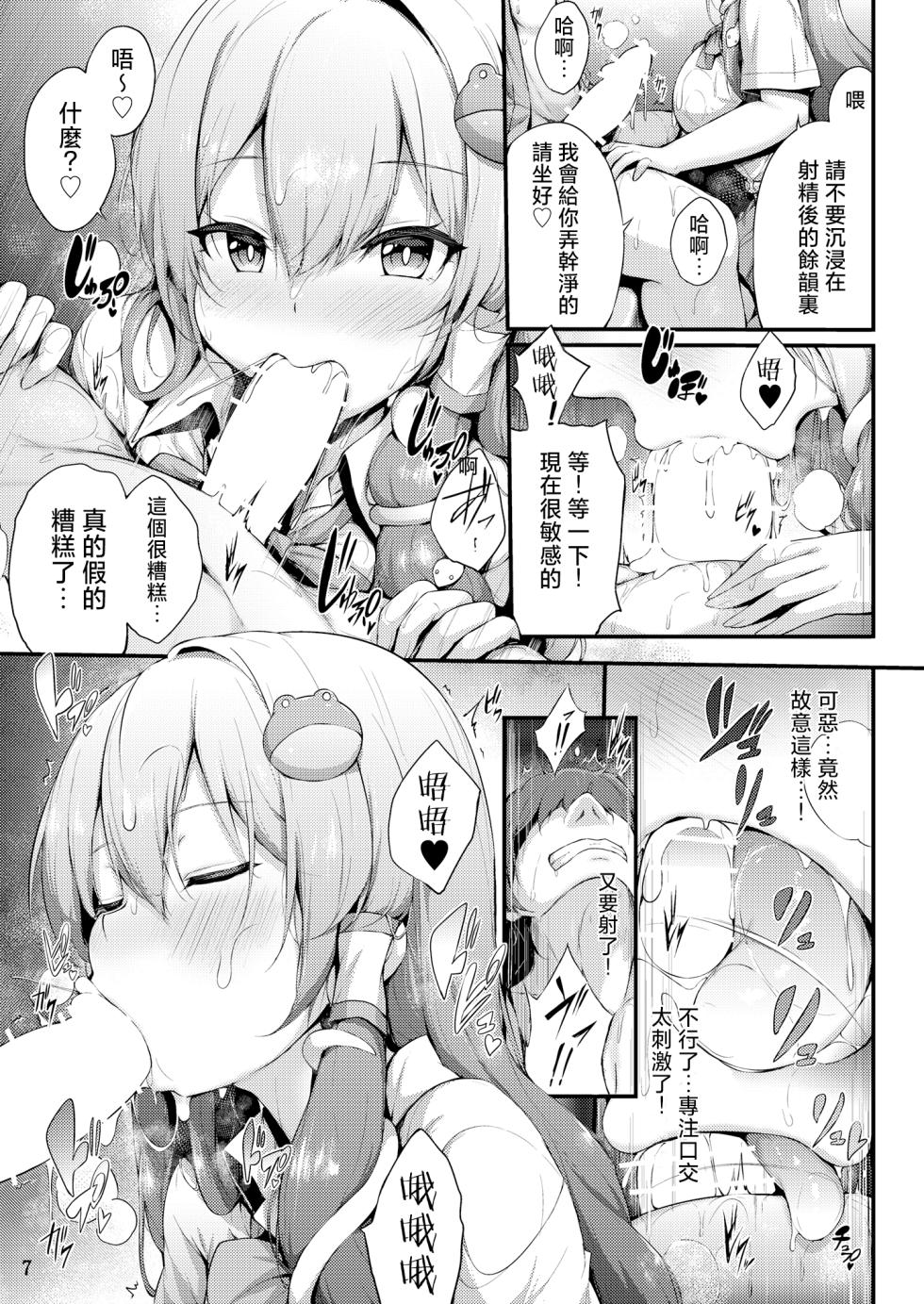 [YuKi-IRo (Yukiusagi.)] Kouhai Sanae-chan to Ikinuki Shiyo! |和早苗後輩一起放鬆吧！(Touhou Project) [明稿昨拖漢化組][Chinese] [Digital] - Page 6