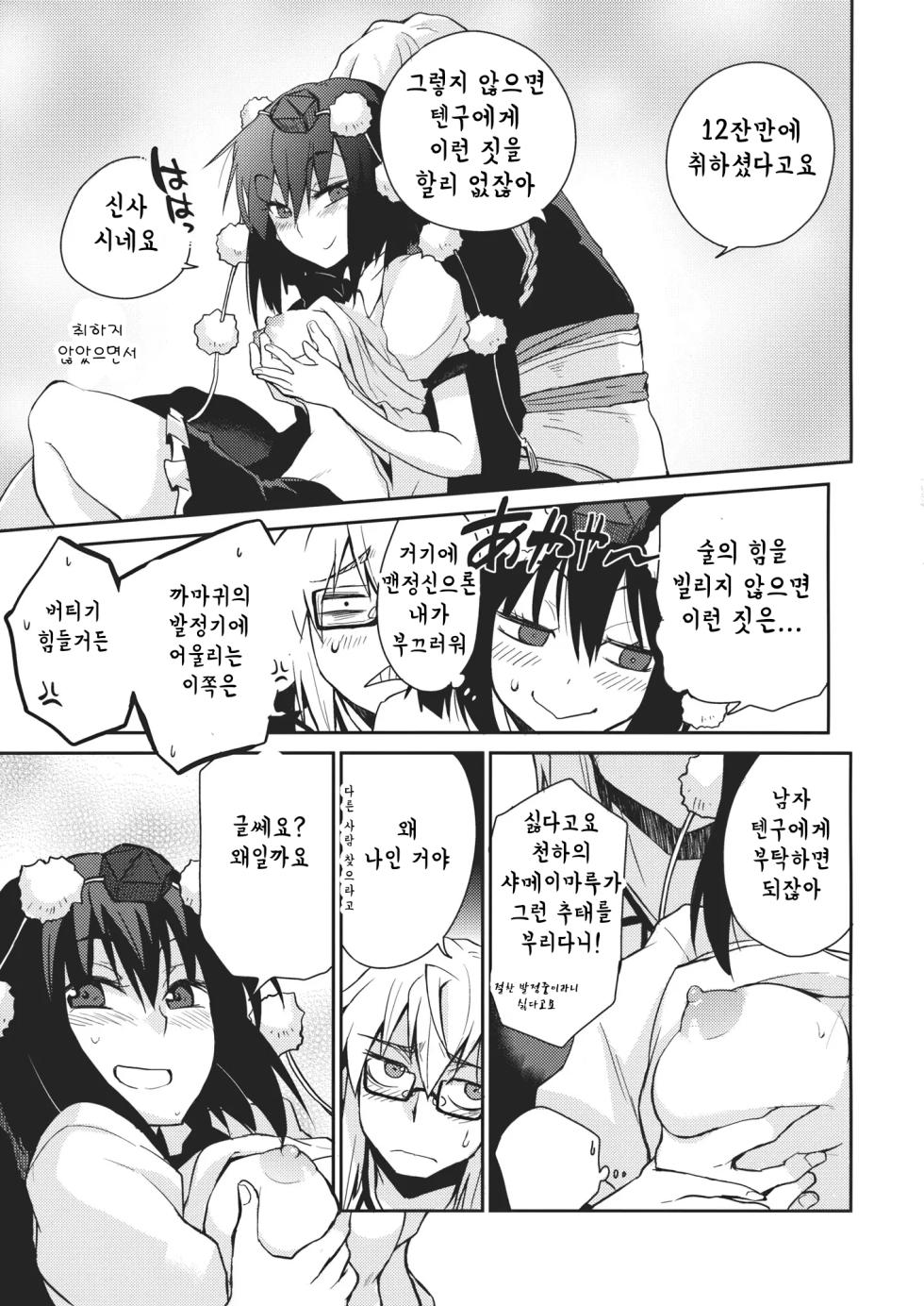 (SC52) [Hot Dog Chuck (Hirafumi)] Shoujo Sono Na wa Amatsu Kamiboshi | 소녀, 그 이름은 아마츠카미보시 (Touhou Project) [Korean] - Page 10