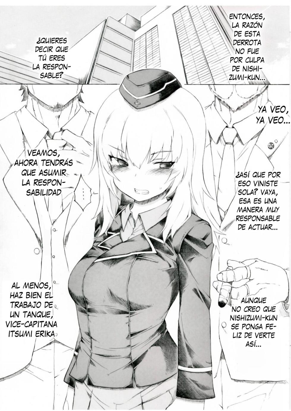 [Itano Chiharu] Erika-sama no Shinpaigoto | Las preocupaciones de Erika-sama (Girls und Panzer) [Spanish] [Traducciones necesarias] - Page 1