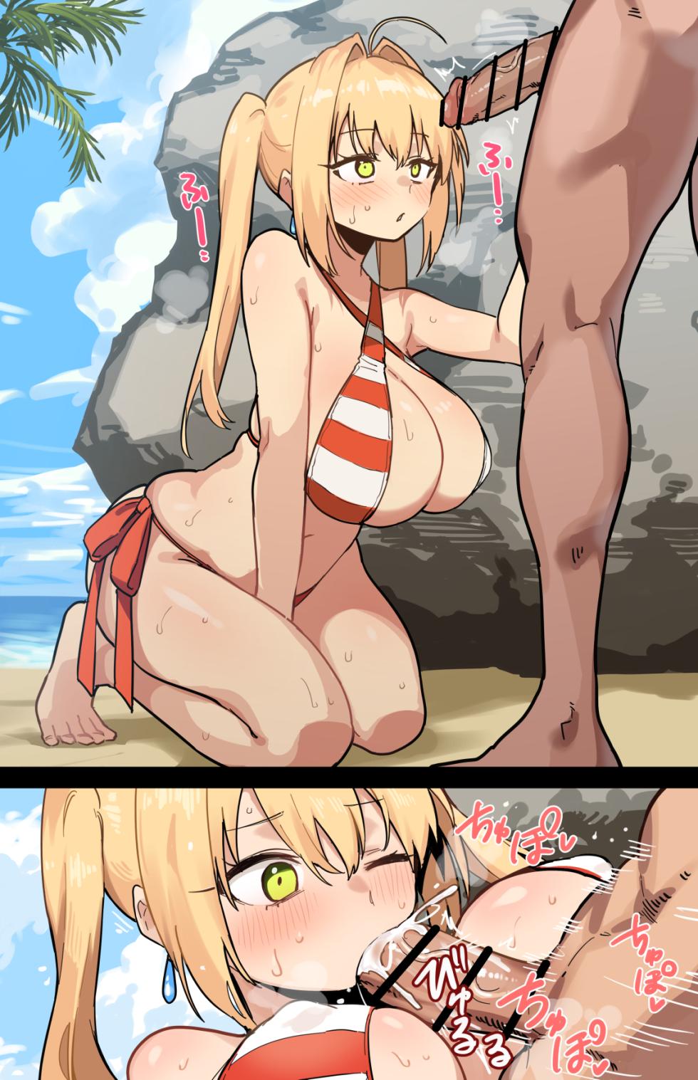 [Hirunagi] Mizugi Nero (Fate/Grand Order) - Page 1