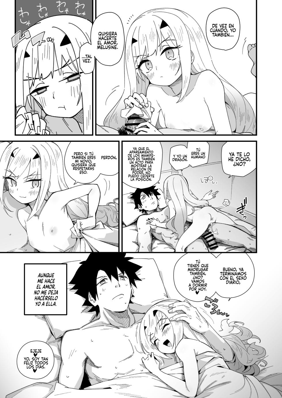 (C103) [Sarpaccio (Waira)] Melu-ko wa Guigui Kuru ga Koubi ga Doheta. | Melu-ko sigue viniéndose, pero es mala apareándose.  (Fate/Grand Order) [Spanish] [Rakuen Translations] - Page 4